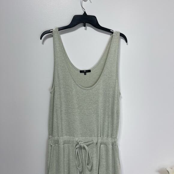 7 For All Mankind Womens Loungewear Jersey Jumpsuit Size M Drawcord Waist - Picture 8 of 11